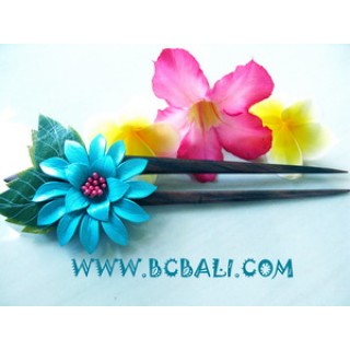 Flower Leather Tropical Hair Style